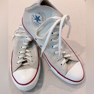 Converse All Star High Top Leather Men’s Sz 8  Wm’s Size 10 Very Good Condition